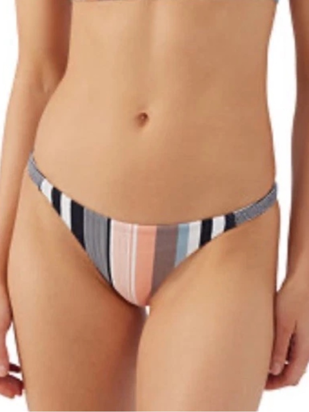 NEW O'Neill Stripped Bikin Bottoms Cheeky Coverage Size Small